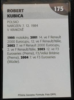 2005 Formule #175 Robert Kubica Back