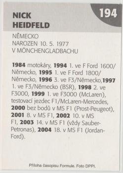 2005 Formule #194 Nick Heidfeld Back