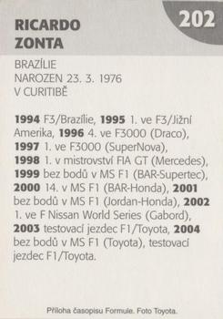 2005 Formule #202 Ricardo Zonta Back