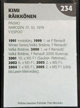 2006 Formule #234 Kimi Räikkönen Back