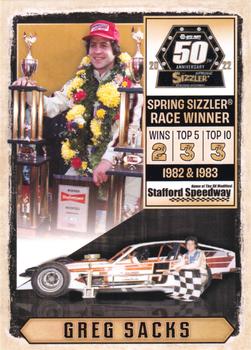 2022 Stafford Speedway 50th Anniversary Spring Sizzler #8 Greg Sacks Front