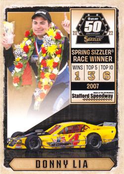2022 Stafford Speedway 50th Anniversary Spring Sizzler #23 Donny Lia Front