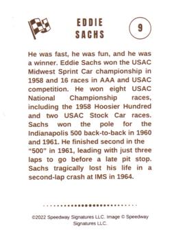 2022 Speedway Stars #9 Eddie Sachs Back
