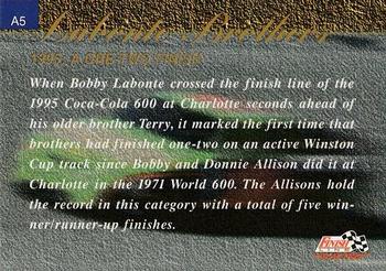 1995 Assets Speed Street #A5 Terry Labonte / Bobby Labonte Back