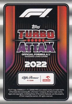 2022 Topps Turbo Attax F1 - Exclusive #EX 10 Valtteri Bottas Back