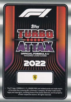 2022 Topps Turbo Attax F1 - Mirror Foil Pink #28 Scuderia Ferrari Logo Back