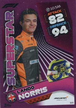 2022 Topps Turbo Attax F1 - Mirror Foil Pink #305 Lando Norris Front