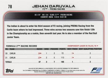 2022 Topps Formula 1 #78 Jehan Daruvala Back