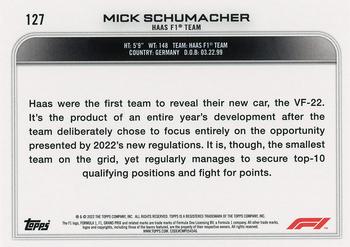 2022 Topps Formula 1 #127 Mick Schumacher Back