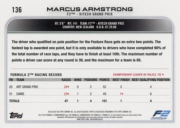 2022 Topps Formula 1 #136 Marcus Armstrong Back