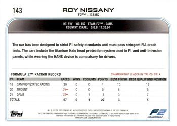 2022 Topps Formula 1 #143 Roy Nissany Back