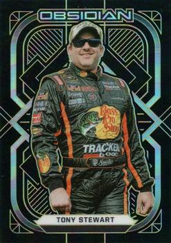 2022 Panini Chronicles - Obsidian Electric Etch Yellow #50 Tony Stewart Front