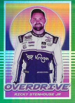 2022 Panini Chronicles - Overdrive Green #8 Ricky Stenhouse Jr. Front