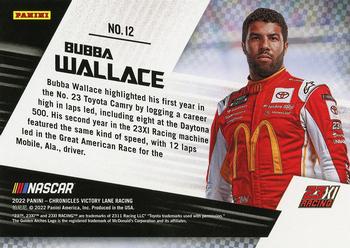 2022 Panini Chronicles - Pedal to the Metal Green #12 Bubba Wallace Back