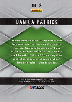 2022 Panini Chronicles - Titanium #8 Danica Patrick Back