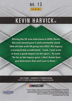 2022 Panini Chronicles - Titanium #13 Kevin Harvick Back
