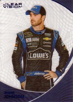 2022 Panini Chronicles - Clear Vision Blue #5 Jimmie Johnson Front