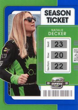 2022 Panini Chronicles - Contenders Optic Blue #13 Natalie Decker Front