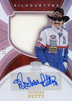 2022 Panini Chronicles - Crown Royale Silhouette Signatures Holo Gold #SFS-RP Richard Petty Front