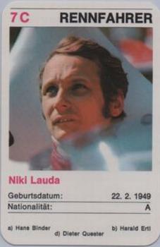 1974 Piatnik Supertrumpf Rennfahrer Quartett No.4230 #7C Niki Lauda Front