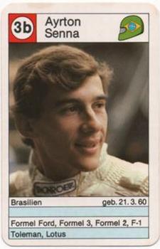1985 Schmidt Spiele - Rennfahrer No.6318326 #3B Ayrton Senna Front