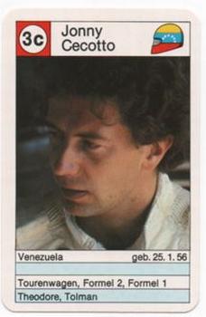 1985 Schmidt Spiele Rennfahrer No.6318326 #3c Jonny Cecotto Front