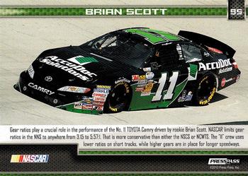 2011 Press Pass #95 No.11 Accudoc Solutions Toyota Back