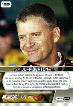 2011 Press Pass #195 Jeff Burton  Back