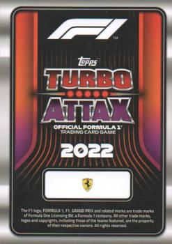 2022 Topps Turbo Attax F1 - Rainbow Foil Red Indian #339 Carlos Sainz Back