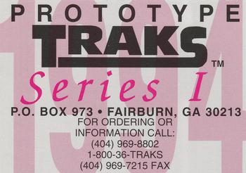 1994 Traks - Prototypes #NNO Mark Martin Back