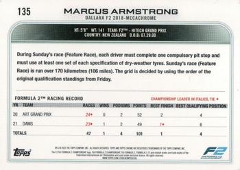 2022 Topps Chrome Formula 1 #135 Marcus Armstrong Back