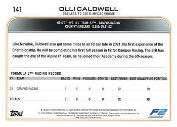 2022 Topps Chrome Formula 1 #141 Olli Caldwell Back