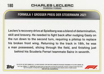 2022 Topps Chrome Formula 1 #180 Charles Leclerc Back