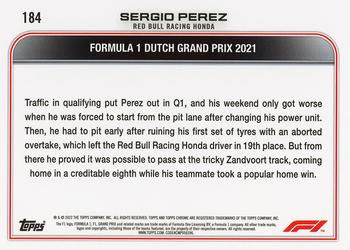 2022 Topps Chrome Formula 1 #184 Sergio Perez Back