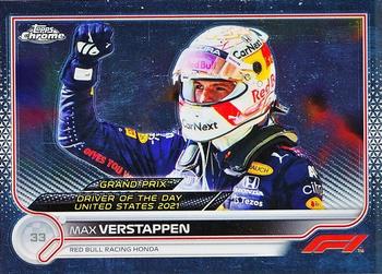 2022 Topps Chrome Formula 1 #188 Max Verstappen Front