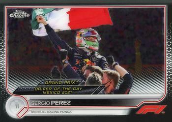 2022 Topps Chrome Formula 1 #189 Sergio Perez Front