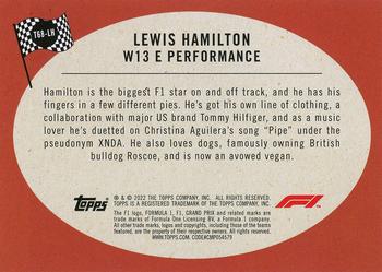 2022 Topps Formula 1 - 1968 Topps Hot Rod #T68-LH Lewis Hamilton Back