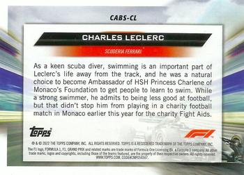 2022 Topps Formula 1 - Clean Air, Blue Skies #CABS-CL Charles Leclerc Back