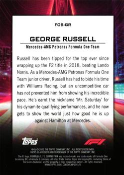 2022 Topps Formula 1 - Flash of Brilliance #FOB-GR George Russell Back
