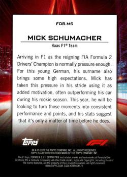 2022 Topps Formula 1 - Flash of Brilliance #FOB-MS Mick Schumacher Back