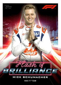 2022 Topps Formula 1 - Flash of Brilliance #FOB-MS Mick Schumacher Front