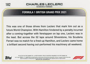 2022 Topps Formula 1 - Checker Flag #182 Charles Leclerc Back
