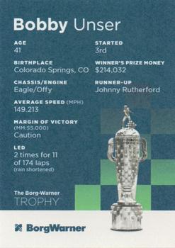 2022 The Borg-Warner Trophy #NNO Bobby Unser Back