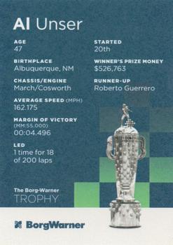 2022 The Borg-Warner Trophy #NNO Al Unser Back