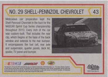 2011 Wheels Element #43 No. 29 Shell-Pennzoil  Chevrolet Back