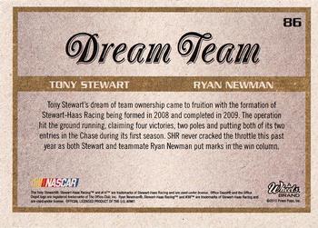 2011 Wheels Element #86 Tony Stewart / Ryan Newman Back