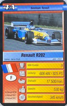 2006 Super Trumpf Ravensburger Pole Position #4A Renault R202 Front