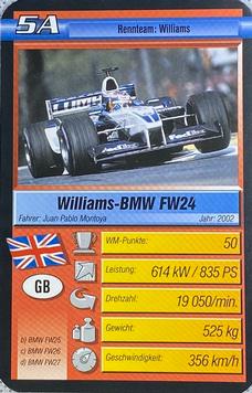 2006 Super Trumpf Ravensburger Pole Position #5A Williams-BMW FW24 Front