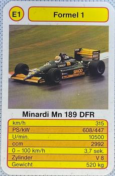 1990 Top Ass Formel 1 #E1 Minardi Mn 189 DFR Front