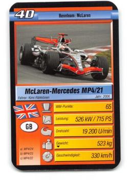 2010 Super Trumpf - Ravensburger Pole Position #4D McLaren-Mercedes MP4/21 Front